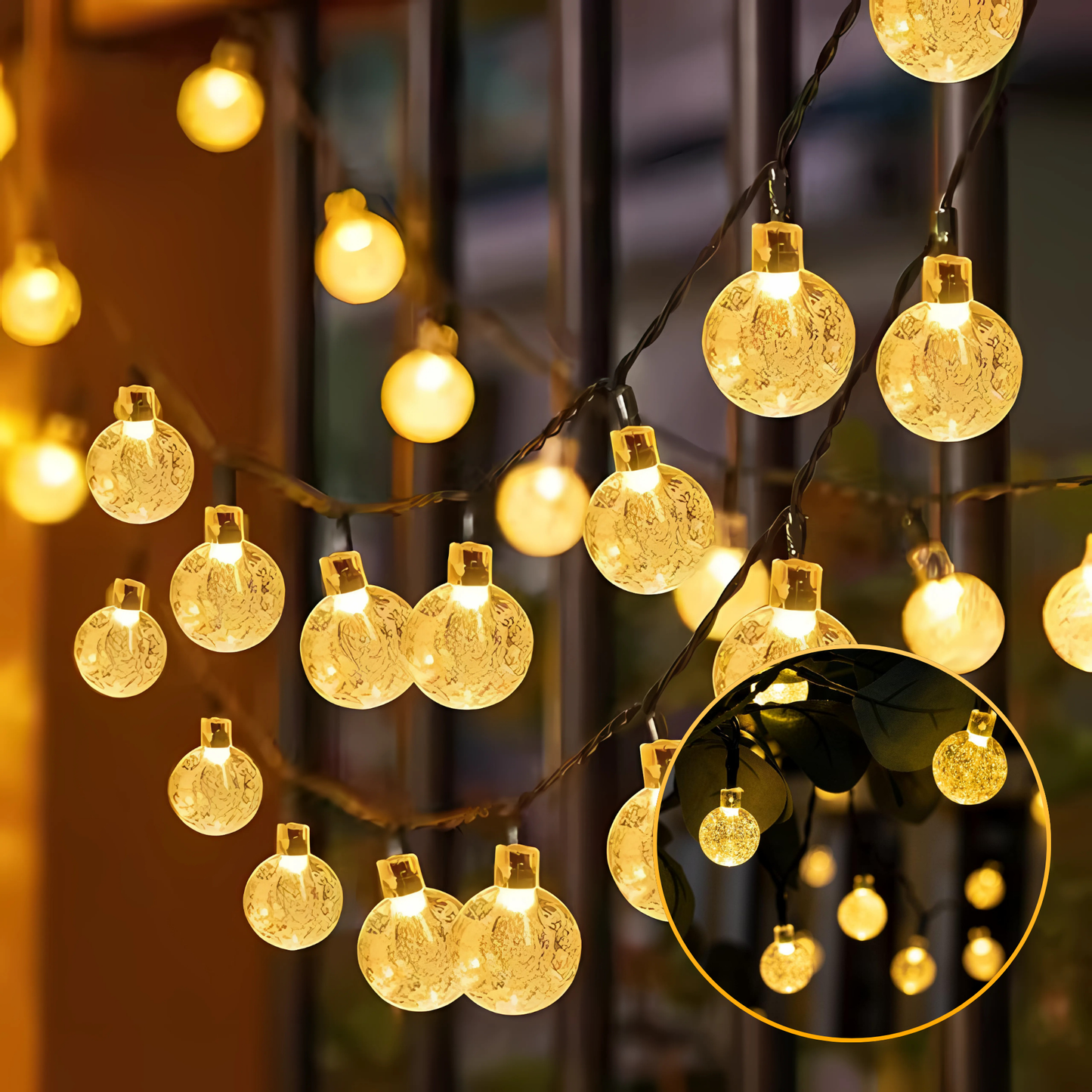 Globe Solar String Lights