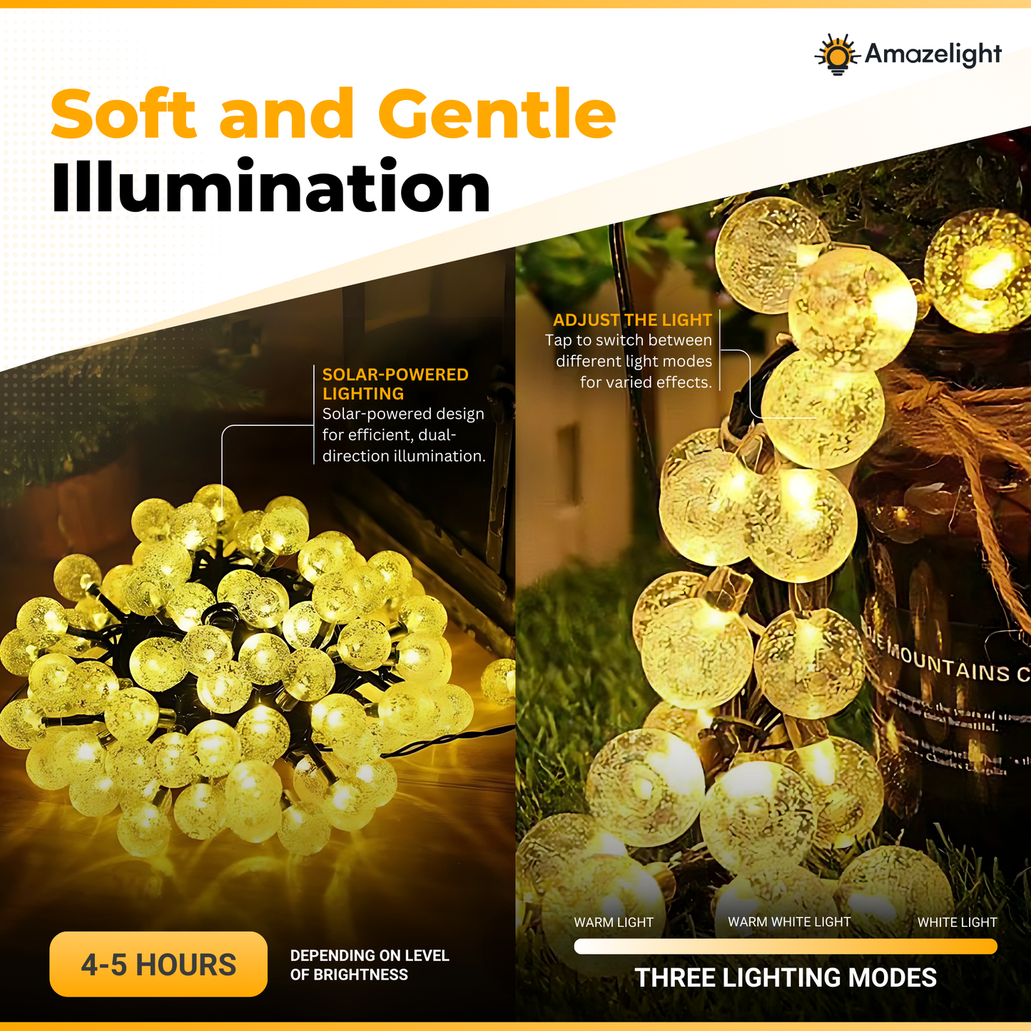 Globe Solar String Lights
