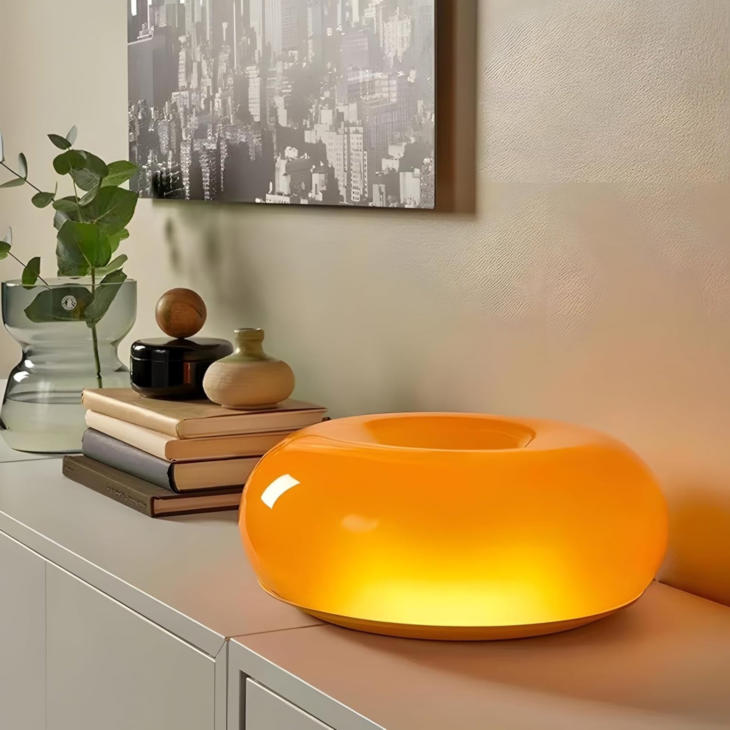 Amaze Orange Donut Lamp