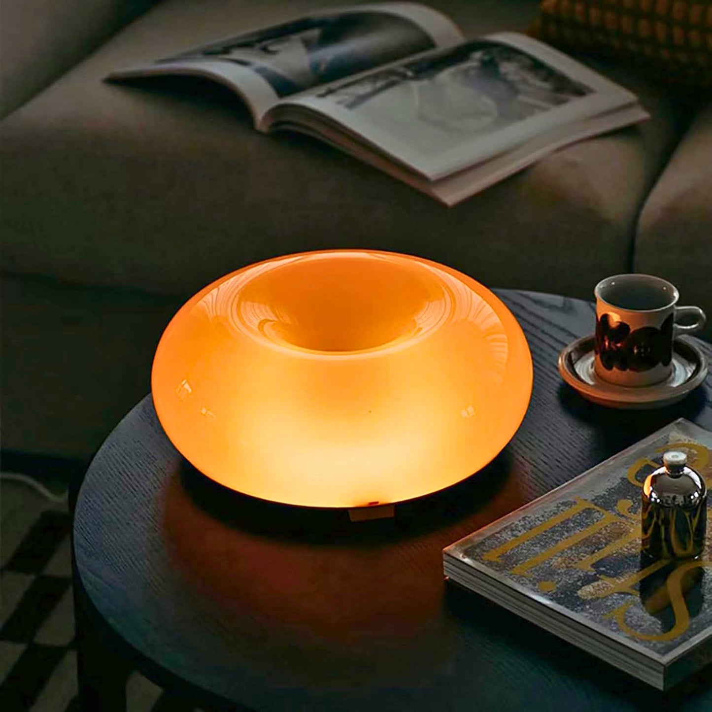 Amaze Orange Donut Lamp