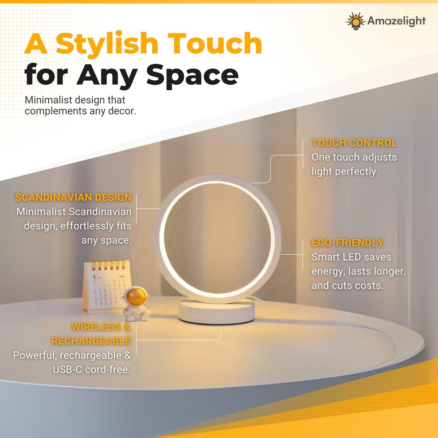 Amaze Dimmable and Stylish Table Lamp
