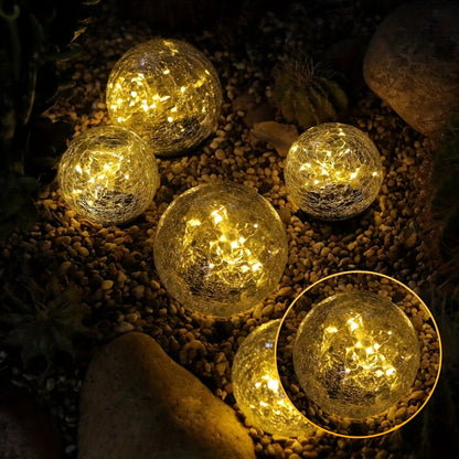 Solar Cracked Globe Lights